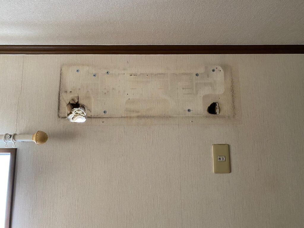 練馬区東大泉室内機取り外し後